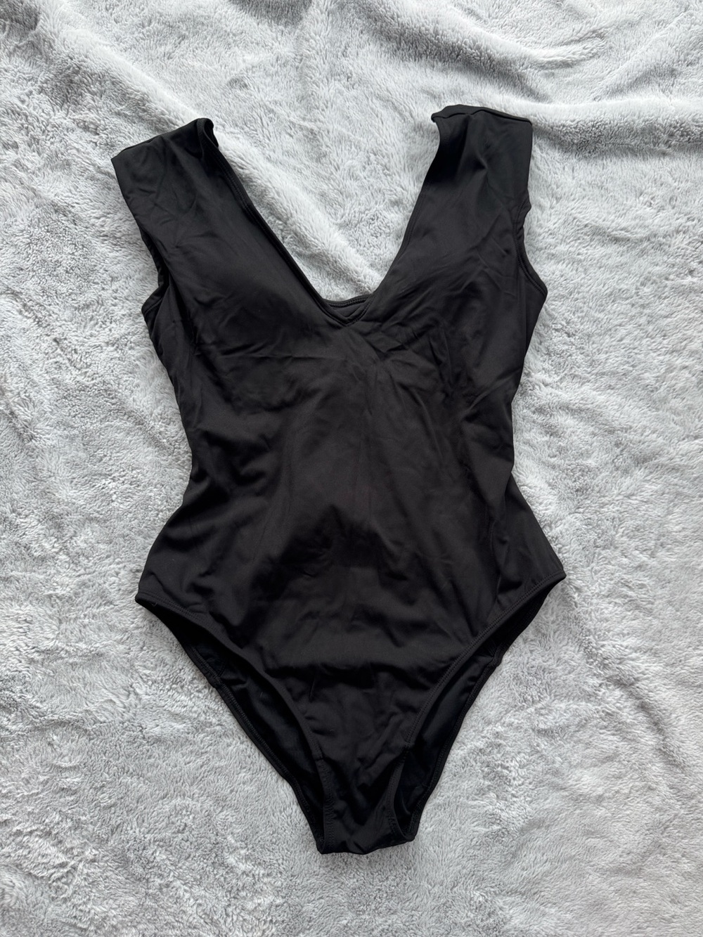 TA3 Plungey Muscle NWOT Snatched Waist Tie Up Back Swimsuit Black XL Short